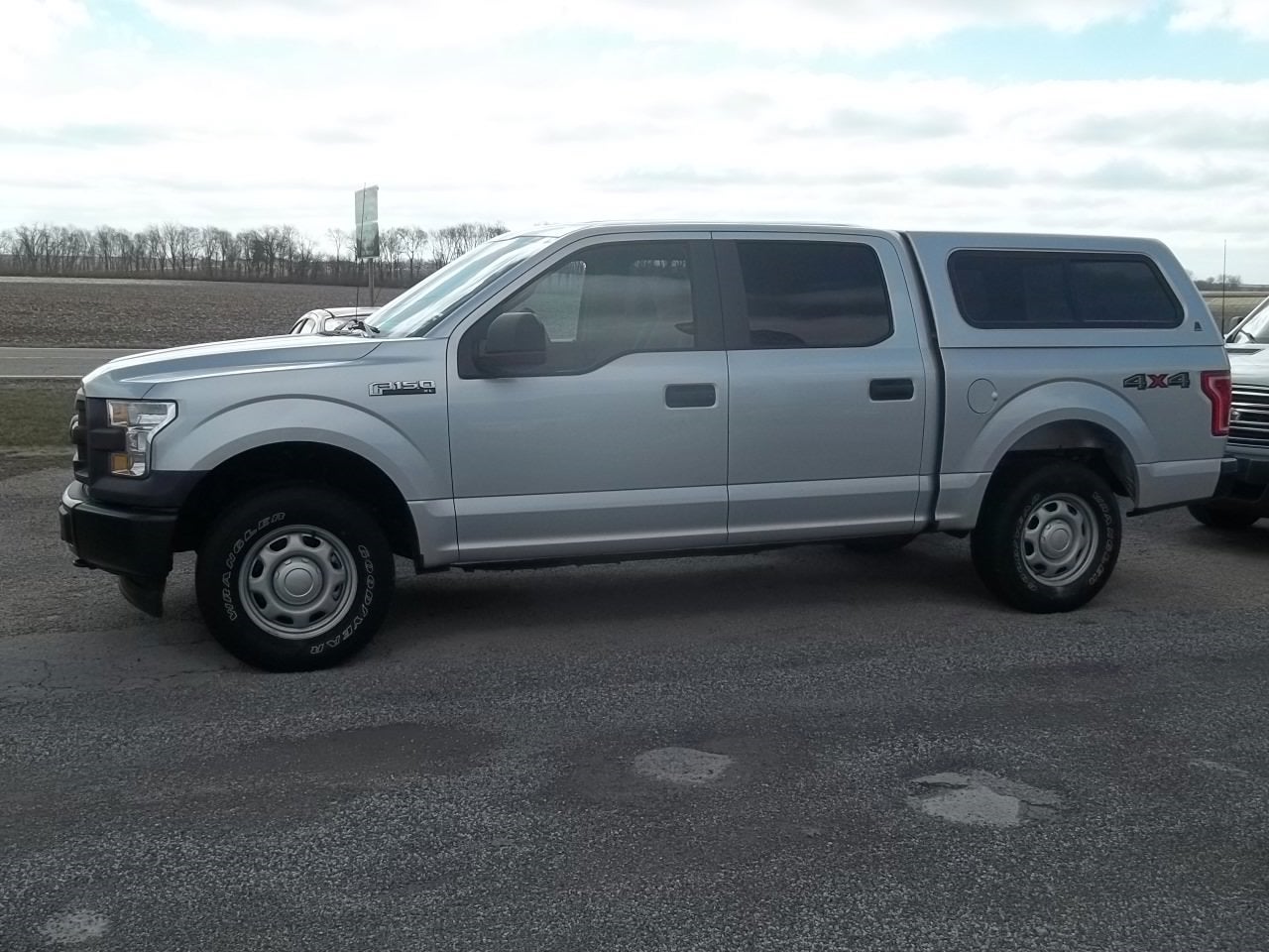 2017 Ford F-150 XL in Ingot Silver Metallic — front three-quarter view