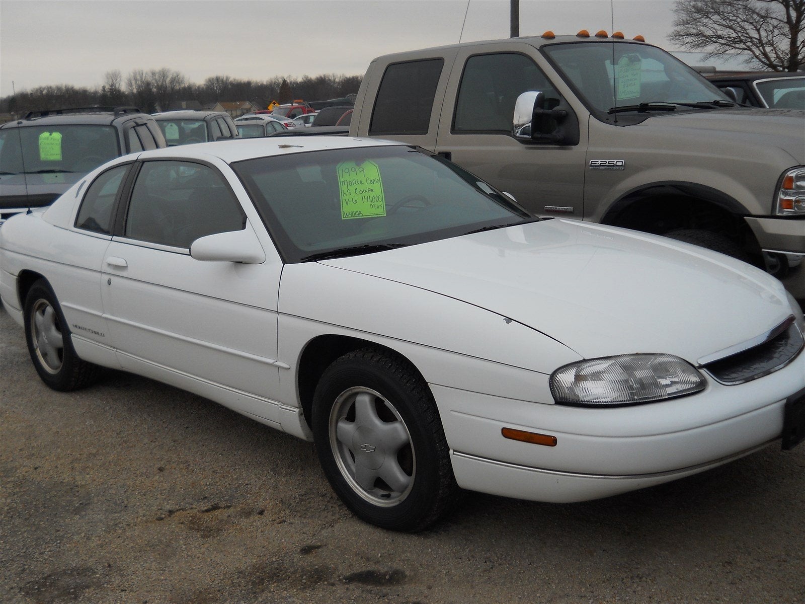 1999 Chevrolet Monte Carlo LS in Bright White — front three-quarter view